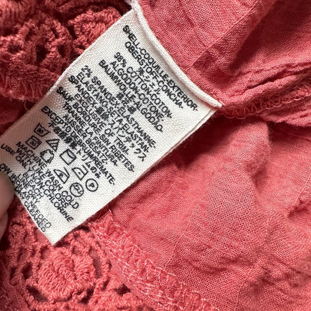 Free People Maria Embroidered Lace Inset Boho Top - Picture 5 of 11